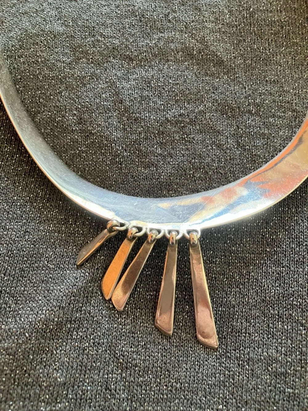 Vintage Sterling Silver Chocker Handcrafted in Taxco, Mexico - Picture 3 of 7